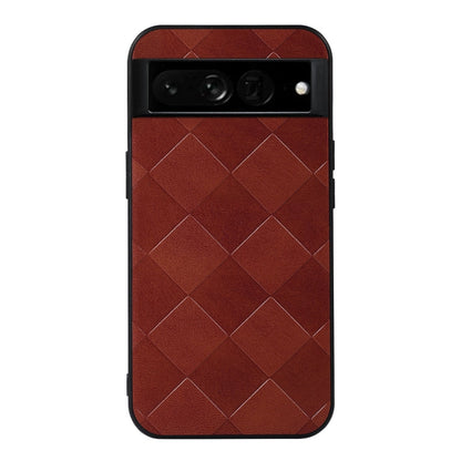 Weave Plaid PU Phone Case, For Google Pixel 7 Pro 5G, For Google Pixel 7 5G