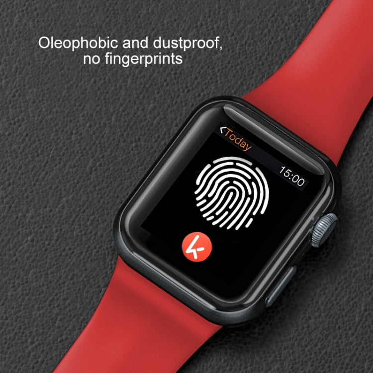 Mutural Liquid Silicone Watchband, For Apple Watch Series 7 41mm / 6 & SE & 5 & 4 40mm / 3 & 2 & 1 38mm, For Apple Watch Ultra 49mm / Series 8&7 45mm / SE 2&6&SE&5&4 44mm / 3&2&1 42mm