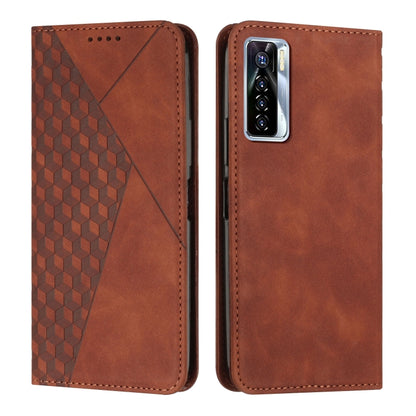 Diamond Splicing Skin Feel Magnetic Leather Phone Case, For Tecno Camon 17P / 17 Pro, For Tecno Camon 18P / 18, For Tecno Camon 18 Premier, For Tecno POP 5 LTE, For Tecno Pova 2, For Tecno Pova Neo, For Tecno Spark 7, For Tecno Spark 8P                ...