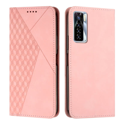 Diamond Splicing Skin Feel Magnetic Leather Phone Case, For Tecno Camon 17P / 17 Pro, For Tecno Camon 18P / 18, For Tecno Camon 18 Premier, For Tecno POP 5 LTE, For Tecno Pova 2, For Tecno Pova Neo, For Tecno Spark 7, For Tecno Spark 8P                ...