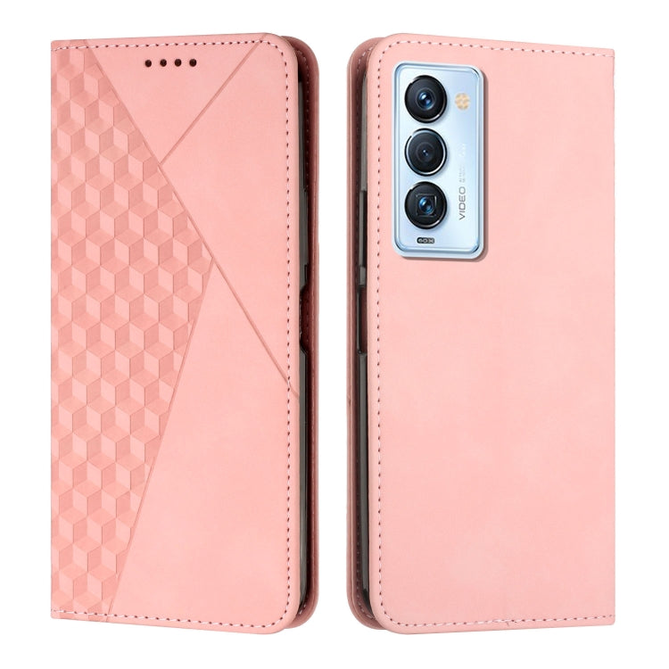 Diamond Splicing Skin Feel Magnetic Leather Phone Case, For Tecno Camon 17P / 17 Pro, For Tecno Camon 18P / 18, For Tecno Camon 18 Premier, For Tecno POP 5 LTE, For Tecno Pova 2, For Tecno Pova Neo, For Tecno Spark 7, For Tecno Spark 8P                ...