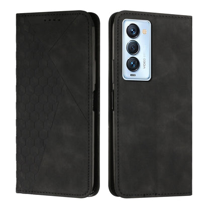 Diamond Splicing Skin Feel Magnetic Leather Phone Case, For Tecno Camon 17P / 17 Pro, For Tecno Camon 18P / 18, For Tecno Camon 18 Premier, For Tecno POP 5 LTE, For Tecno Pova 2, For Tecno Pova Neo, For Tecno Spark 7, For Tecno Spark 8P                ...
