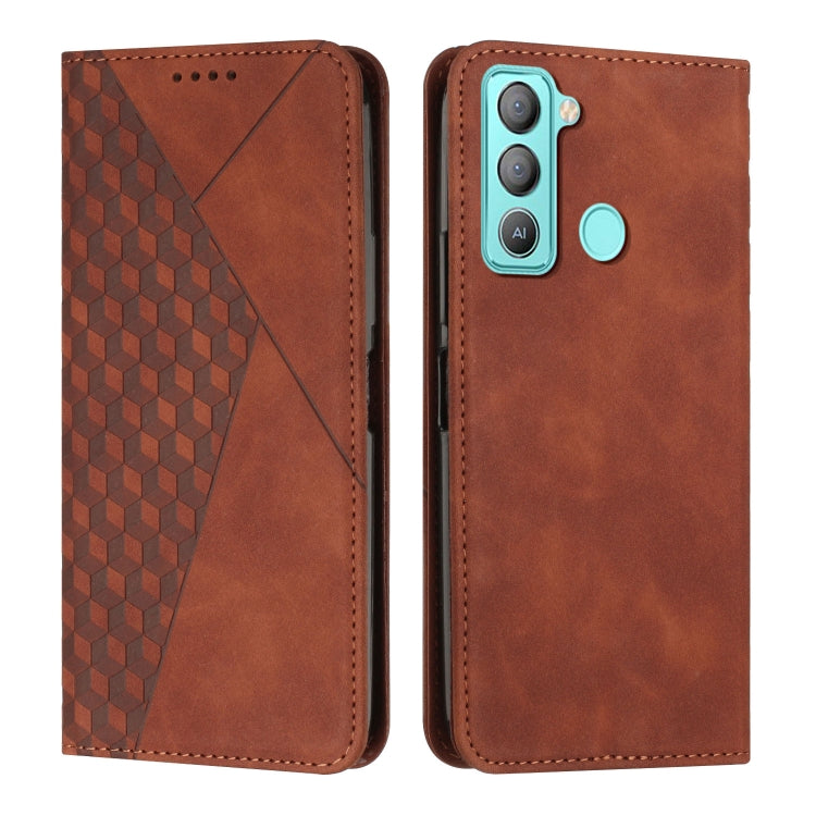 Diamond Splicing Skin Feel Magnetic Leather Phone Case, For Tecno Camon 17P / 17 Pro, For Tecno Camon 18P / 18, For Tecno Camon 18 Premier, For Tecno POP 5 LTE, For Tecno Pova 2, For Tecno Pova Neo, For Tecno Spark 7, For Tecno Spark 8P                ...