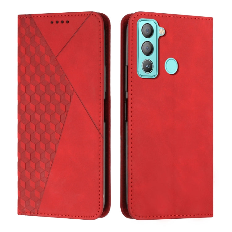 Diamond Splicing Skin Feel Magnetic Leather Phone Case, For Tecno Camon 17P / 17 Pro, For Tecno Camon 18P / 18, For Tecno Camon 18 Premier, For Tecno POP 5 LTE, For Tecno Pova 2, For Tecno Pova Neo, For Tecno Spark 7, For Tecno Spark 8P                ...