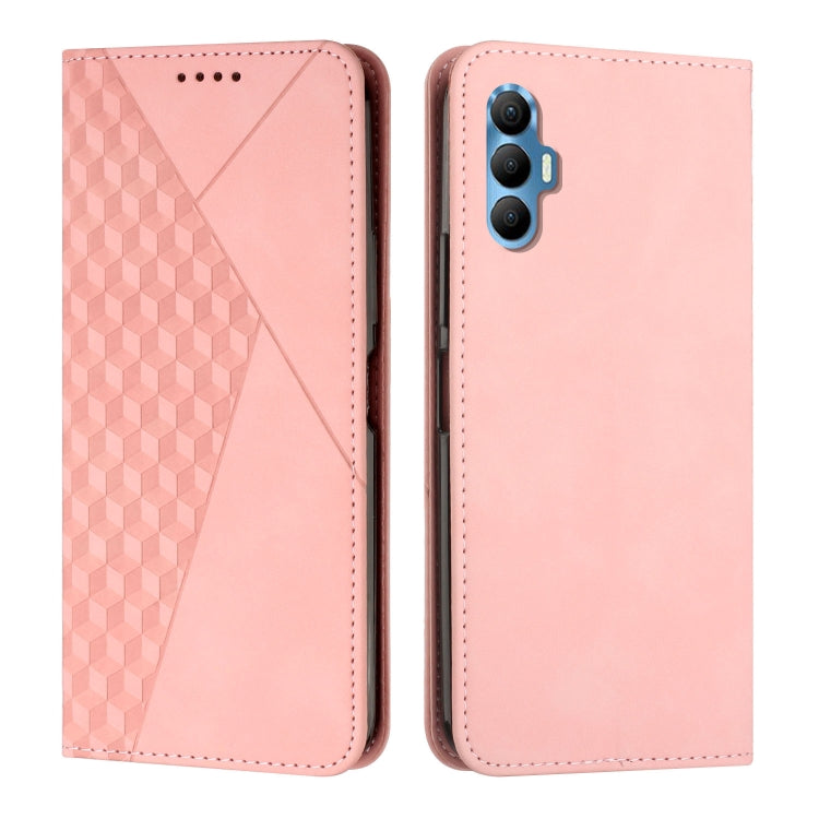 Diamond Splicing Skin Feel Magnetic Leather Phone Case, For Tecno Camon 17P / 17 Pro, For Tecno Camon 18P / 18, For Tecno Camon 18 Premier, For Tecno POP 5 LTE, For Tecno Pova 2, For Tecno Pova Neo, For Tecno Spark 7, For Tecno Spark 8P                ...