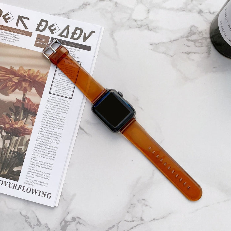 Pasek Jelly Transparent do zegarka Apple Watch Series, 7 41 mm / 6&SE&5&4 40 mm / 3&2&1 38 mm, 7 45 mm / 6&SE&5&4 44 mm / 3&2&1 42 mm