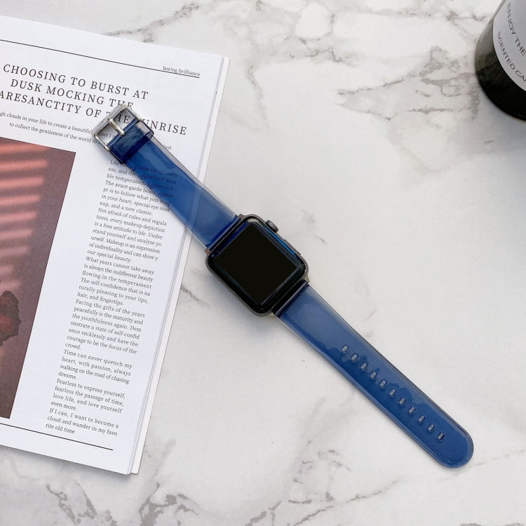 Pasek Jelly Transparent do zegarka Apple Watch Series, 7 41 mm / 6&SE&5&4 40 mm / 3&2&1 38 mm, 7 45 mm / 6&SE&5&4 44 mm / 3&2&1 42 mm