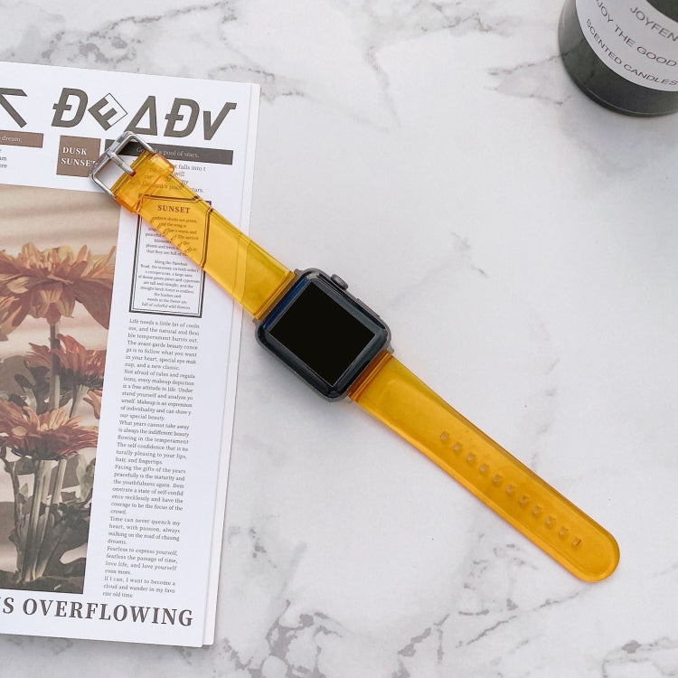 Pasek Jelly Transparent do zegarka Apple Watch Series, 7 41 mm / 6&SE&5&4 40 mm / 3&2&1 38 mm, 7 45 mm / 6&SE&5&4 44 mm / 3&2&1 42 mm