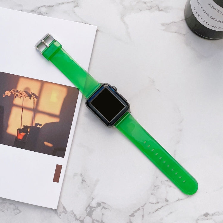 Pasek Jelly Transparent do zegarka Apple Watch Series, 7 41 mm / 6&SE&5&4 40 mm / 3&2&1 38 mm, 7 45 mm / 6&SE&5&4 44 mm / 3&2&1 42 mm