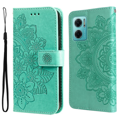 7-petal Flowers Embossing Pattern Horizontal Flip Leather Case, For Xiaomi Redmi Note 11E/Redmi 10 Prime+ 5G, For Huawei Nova 9 Pro/Honor 50 Pro, For Infinix Hot 11, For Infinix Note 11, For Infinix Note 11 Pro/Note 11s, For OPPO Realme C35            ...