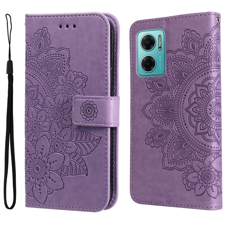 7-petal Flowers Embossing Pattern Horizontal Flip Leather Case, For Xiaomi Redmi Note 11E/Redmi 10 Prime+ 5G, For Huawei Nova 9 Pro/Honor 50 Pro, For Infinix Hot 11, For Infinix Note 11, For Infinix Note 11 Pro/Note 11s, For OPPO Realme C35            ...