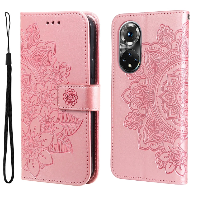 7-petal Flowers Embossing Pattern Horizontal Flip Leather Case, For Xiaomi Redmi Note 11E/Redmi 10 Prime+ 5G, For Huawei Nova 9 Pro/Honor 50 Pro, For Infinix Hot 11, For Infinix Note 11, For Infinix Note 11 Pro/Note 11s, For OPPO Realme C35            ...