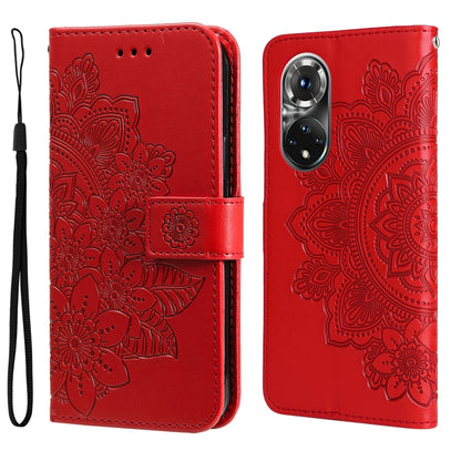 7-petal Flowers Embossing Pattern Horizontal Flip Leather Case, For Xiaomi Redmi Note 11E/Redmi 10 Prime+ 5G, For Huawei Nova 9 Pro/Honor 50 Pro, For Infinix Hot 11, For Infinix Note 11, For Infinix Note 11 Pro/Note 11s, For OPPO Realme C35            ...