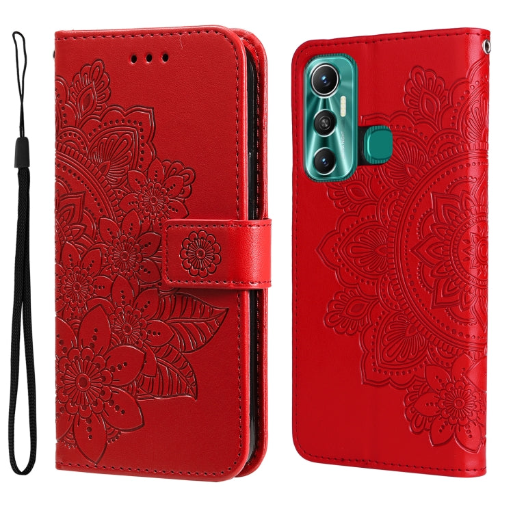 7-petal Flowers Embossing Pattern Horizontal Flip Leather Case, For Xiaomi Redmi Note 11E/Redmi 10 Prime+ 5G, For Huawei Nova 9 Pro/Honor 50 Pro, For Infinix Hot 11, For Infinix Note 11, For Infinix Note 11 Pro/Note 11s, For OPPO Realme C35            ...