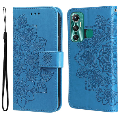 7-petal Flowers Embossing Pattern Horizontal Flip Leather Case, For Xiaomi Redmi Note 11E/Redmi 10 Prime+ 5G, For Huawei Nova 9 Pro/Honor 50 Pro, For Infinix Hot 11, For Infinix Note 11, For Infinix Note 11 Pro/Note 11s, For OPPO Realme C35            ...