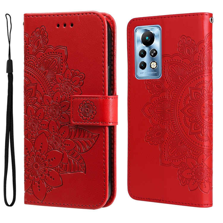 7-petal Flowers Embossing Pattern Horizontal Flip Leather Case, For Xiaomi Redmi Note 11E/Redmi 10 Prime+ 5G, For Huawei Nova 9 Pro/Honor 50 Pro, For Infinix Hot 11, For Infinix Note 11, For Infinix Note 11 Pro/Note 11s, For OPPO Realme C35            ...