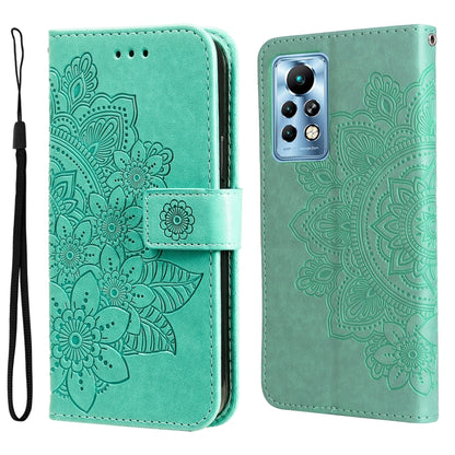 7-petal Flowers Embossing Pattern Horizontal Flip Leather Case, For Xiaomi Redmi Note 11E/Redmi 10 Prime+ 5G, For Huawei Nova 9 Pro/Honor 50 Pro, For Infinix Hot 11, For Infinix Note 11, For Infinix Note 11 Pro/Note 11s, For OPPO Realme C35            ...