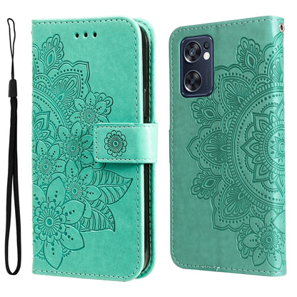 7-petal Flowers Embossing Pattern Horizontal Flip Leather Case, For Xiaomi Redmi Note 11E/Redmi 10 Prime+ 5G, For Huawei Nova 9 Pro/Honor 50 Pro, For Infinix Hot 11, For Infinix Note 11, For Infinix Note 11 Pro/Note 11s, For OPPO Realme C35            ...