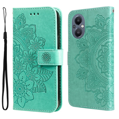 7-petal Flowers Embossing Pattern Horizontal Flip Leather Case, For Xiaomi Redmi Note 11E/Redmi 10 Prime+ 5G, For Huawei Nova 9 Pro/Honor 50 Pro, For Infinix Hot 11, For Infinix Note 11, For Infinix Note 11 Pro/Note 11s, For OPPO Realme C35            ...