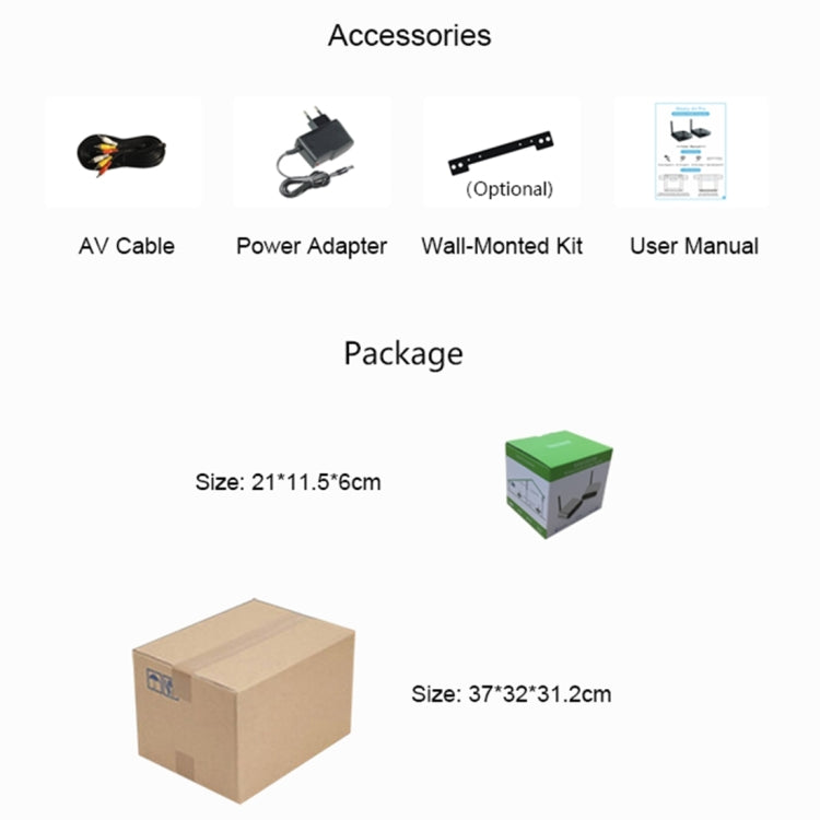 Measy AV530-2 5.8GHz Wireless Audio / Video Transmitter + 2 Receiver, Transmission Distance: 300m,, AV530-2 EU Plug, AV530-2 AU Plug, AV530-2 UK Plug