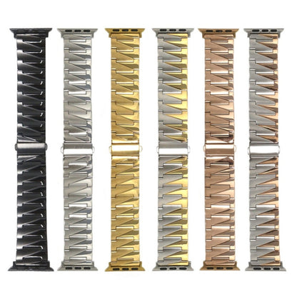 Aluminum Alloy Gear Matte Watchband For Apple Watch Series, 7 41mm / 6&SE&5&4 40mm / 3&2&1 38mm, 7 45mm / 6&SE&5&4 44mm / 3&2&1 42mm