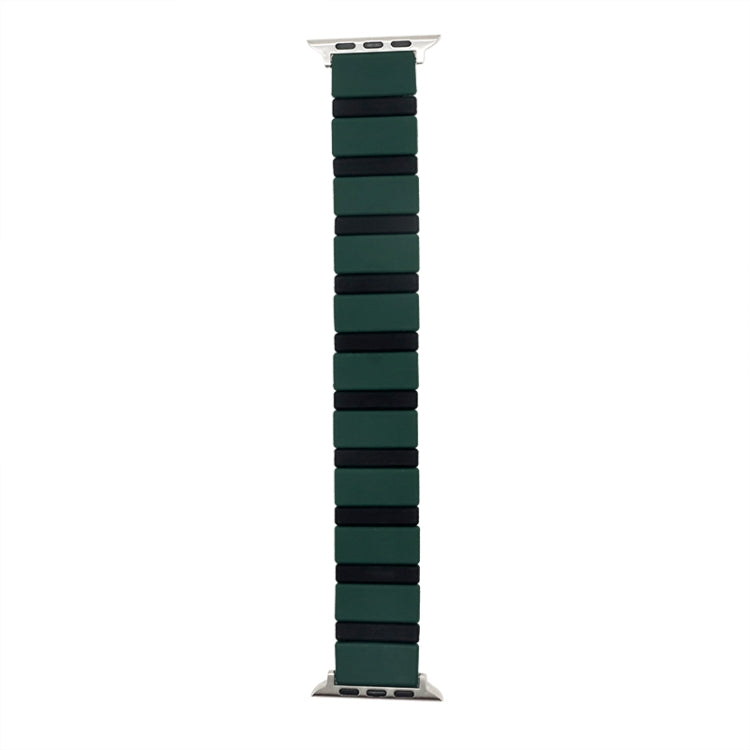 Siliconen splitshorlogeband voor Apple Watch-serie, 7 41 mm / 6 & SE & 5 & 4 40 mm / 3 & 2 & 1 38 mm, 7 45 mm / 6 & SE & 5 & 4 44 mm / 3 & 2 & 1 42 mm