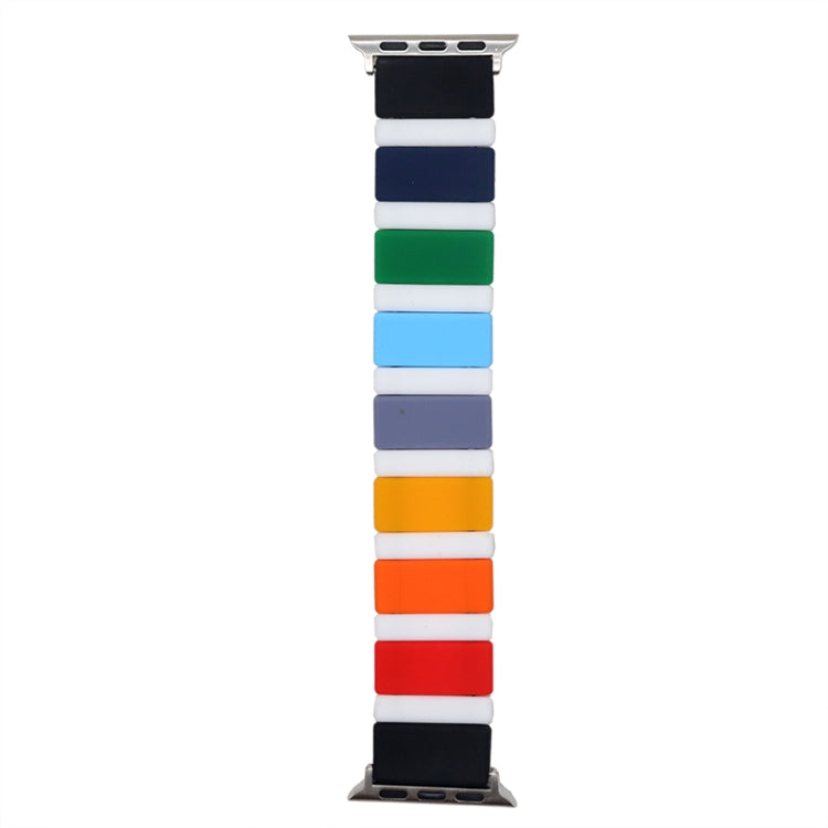 Siliconen splitshorlogeband voor Apple Watch-serie, 7 41 mm / 6 & SE & 5 & 4 40 mm / 3 & 2 & 1 38 mm, 7 45 mm / 6 & SE & 5 & 4 44 mm / 3 & 2 & 1 42 mm