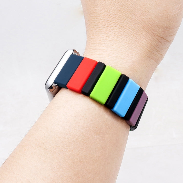 Siliconen splitshorlogeband voor Apple Watch-serie, 7 41 mm / 6 & SE & 5 & 4 40 mm / 3 & 2 & 1 38 mm, 7 45 mm / 6 & SE & 5 & 4 44 mm / 3 & 2 & 1 42 mm