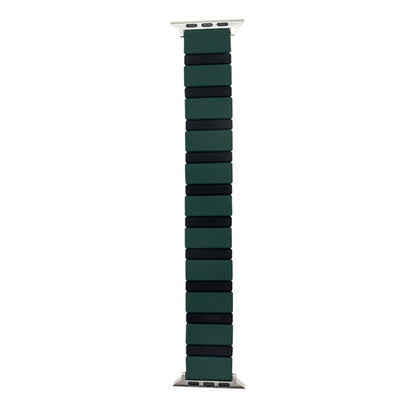 Silicone Splicing Watchband For Apple Watch Series, 7 41mm / 6&SE&5&4 40mm / 3&2&1 38mm, 7 45mm / 6&SE&5&4 44mm / 3&2&1 42mm