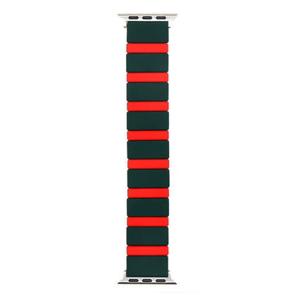 Silicone Splicing Watchband For Apple Watch Series, 7 41mm / 6&SE&5&4 40mm / 3&2&1 38mm, 7 45mm / 6&SE&5&4 44mm / 3&2&1 42mm