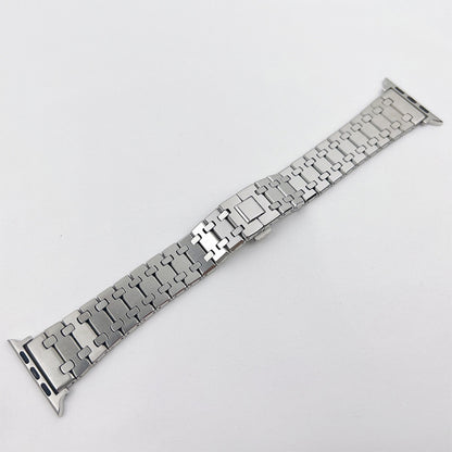 Pasek do zegarka Oak Three Strains Metal do zegarka Apple Watch Series, 7 41 mm / 6&SE&5&4 40 mm / 3&2&1 38 mm, 7 45 mm / 6&SE&5&4 44 mm / 3&2&1 42 mm
