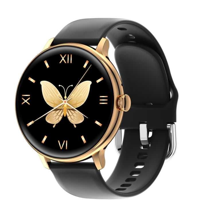 Q71 Pro 1.28 inch TFT Screen Silicone Strap Smart Watch, Support Bluetooth Call / Menstrual Cycle Reminder, Silicone Strap(Black), Silicone Strap(Rose Gold), Silicone Strap(Black Gold)