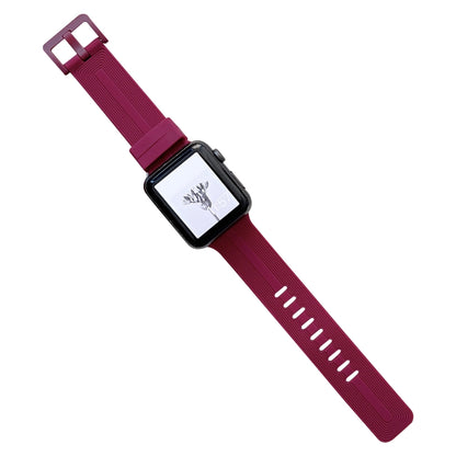 Bracelet de montre en silicone tressé pour Apple Watch Series, 7 41mm / 6&SE&5&4 40mm / 3&2&1 38mm, 7 45mm / 6&SE&5&4 44mm / 3&2&1 42mm
