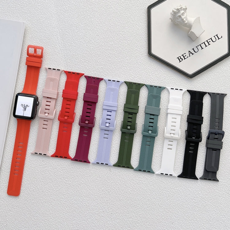 Bracelet de montre en silicone tressé pour Apple Watch Series, 7 41mm / 6&SE&5&4 40mm / 3&2&1 38mm, 7 45mm / 6&SE&5&4 44mm / 3&2&1 42mm