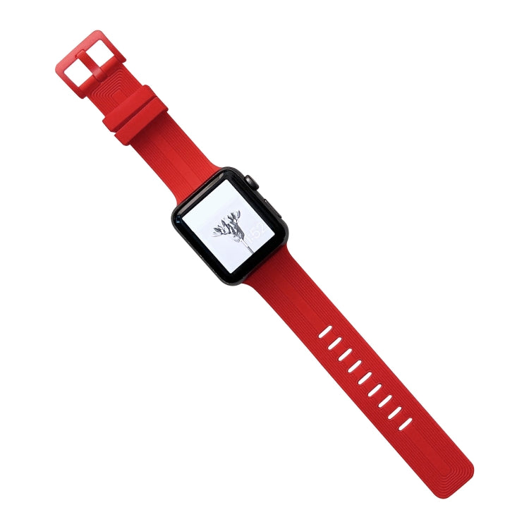 Bracelet de montre en silicone tressé pour Apple Watch Series, 7 41mm / 6&SE&5&4 40mm / 3&2&1 38mm, 7 45mm / 6&SE&5&4 44mm / 3&2&1 42mm