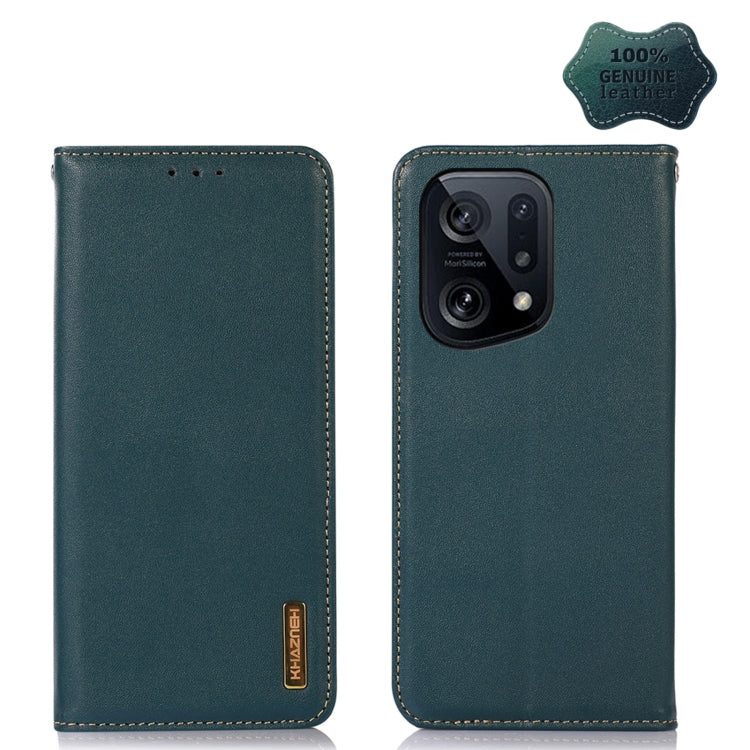 KHAZNEH Nappa Top Layer Cowhide Leather Phone Case, For OPPO A96 5G CN Version / Reno7 Z 5G, For OPPO Find X5 5G, For OPPO Find X5 Pro 5G, For OPPO Reno7 5G CN Version, For OPPO Reno7 SE 5G