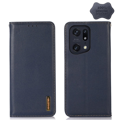 KHAZNEH Nappa Top Layer Cowhide Leather Phone Case, For OPPO A96 5G CN Version / Reno7 Z 5G, For OPPO Find X5 5G, For OPPO Find X5 Pro 5G, For OPPO Reno7 5G CN Version, For OPPO Reno7 SE 5G