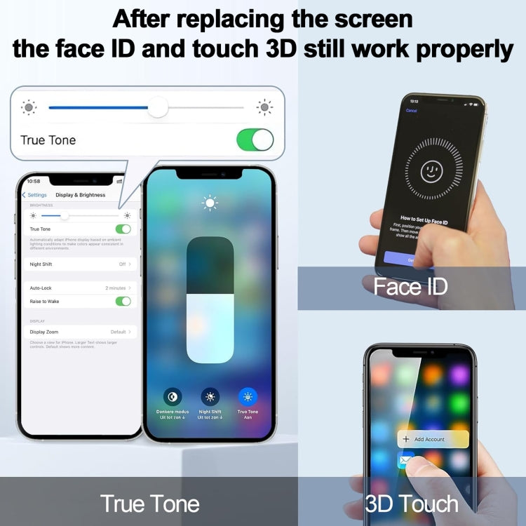 JK inell Material LCD Screen For iPhone XS Max, For iPhone XS Max(JK inell), For iPhone 11 Pro(JK inell), For iPhone 11 Pro Max(JK inell), For iPhone 12 / 12 Pro(JK inell)