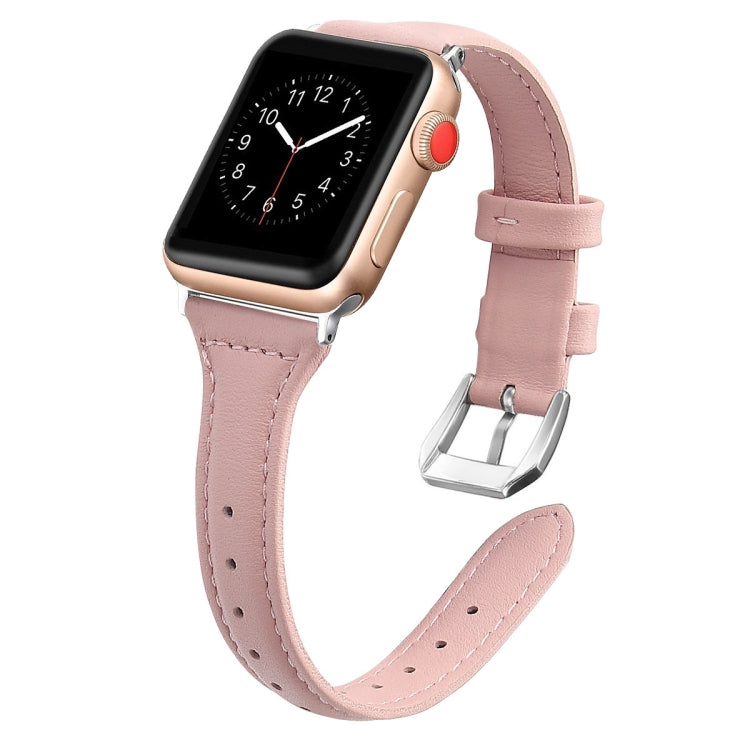 Genuine Leather Watch Band For Apple Watch Series, 7 41mm / 6&SE&5&4 40mm / 3&2&1 38mm, 7 45mm / 6&SE&5&4 44mm / 3&2&1 42mm