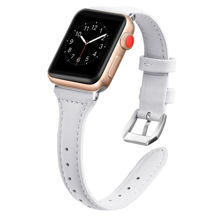 Genuine Leather Watch Band For Apple Watch Series, 7 41mm / 6&SE&5&4 40mm / 3&2&1 38mm, 7 45mm / 6&SE&5&4 44mm / 3&2&1 42mm