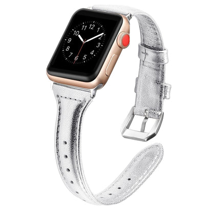 Genuine Leather Watch Band For Apple Watch Series, 7 41mm / 6&SE&5&4 40mm / 3&2&1 38mm, 7 45mm / 6&SE&5&4 44mm / 3&2&1 42mm