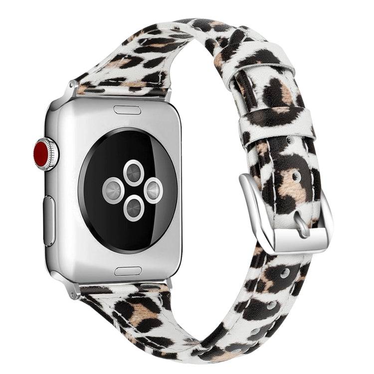 Genuine Leather Watch Band For Apple Watch Series, 7 41mm / 6&SE&5&4 40mm / 3&2&1 38mm, 7 45mm / 6&SE&5&4 44mm / 3&2&1 42mm