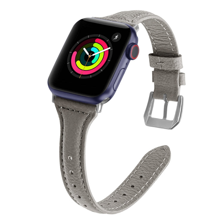 Genuine Leather Watch Band For Apple Watch Series, 7 41mm / 6&SE&5&4 40mm / 3&2&1 38mm, 7 45mm / 6&SE&5&4 44mm / 3&2&1 42mm