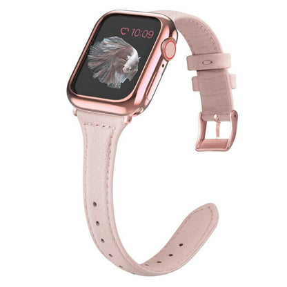Genuine Leather Watch Band For Apple Watch Series, 7 41mm / 6&SE&5&4 40mm / 3&2&1 38mm, 7 45mm / 6&SE&5&4 44mm / 3&2&1 42mm
