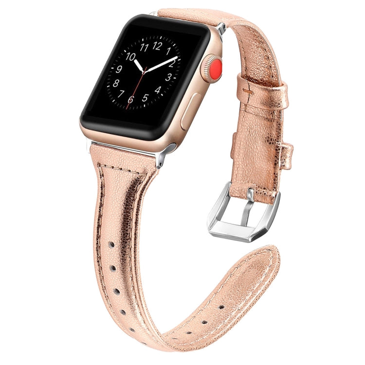 Genuine Leather Watch Band For Apple Watch Series, 7 41mm / 6&SE&5&4 40mm / 3&2&1 38mm, 7 45mm / 6&SE&5&4 44mm / 3&2&1 42mm