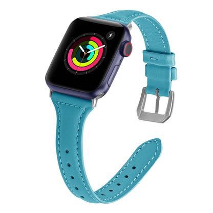 Genuine Leather Watch Band For Apple Watch Series, 7 41mm / 6&SE&5&4 40mm / 3&2&1 38mm, 7 45mm / 6&SE&5&4 44mm / 3&2&1 42mm