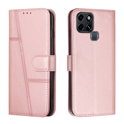 Stitching Calf Texture Buckle Leather Phone Case, For Tecno Spark 8 Pro, For Tecno Spark Go 2022 / Spark 8C, For Infinix Smart 6