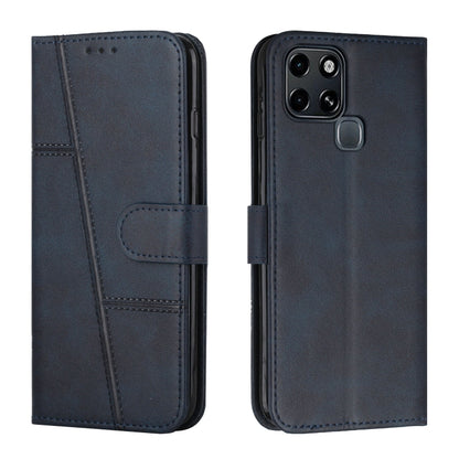 Stitching Calf Texture Buckle Leather Phone Case, For Tecno Spark 8 Pro, For Tecno Spark Go 2022 / Spark 8C, For Infinix Smart 6