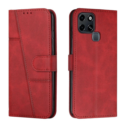 Stitching Calf Texture Buckle Leather Phone Case, For Tecno Spark 8 Pro, For Tecno Spark Go 2022 / Spark 8C, For Infinix Smart 6