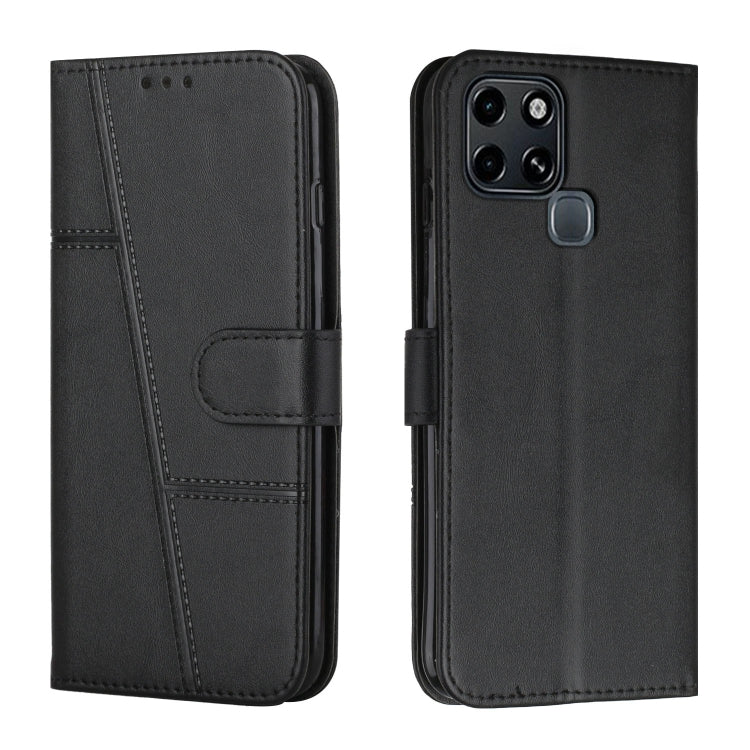 Stitching Calf Texture Buckle Leather Phone Case, For Tecno Spark 8 Pro, For Tecno Spark Go 2022 / Spark 8C, For Infinix Smart 6